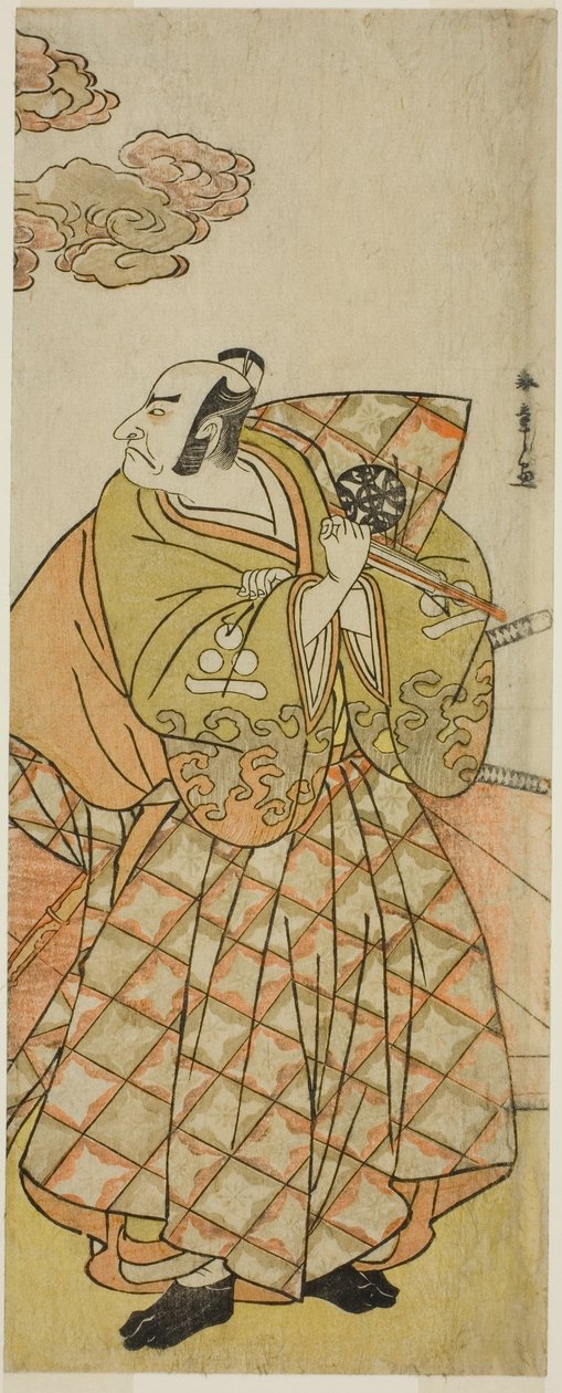 De acteur Nakamura Nakazo I als Watanabe no Tsuna in het stuk Shitenno Tonoi no Kisewata, uitgevoerd in het Nakamura Theater in de elfde maand, 1781 door Katsukawa Shunsho