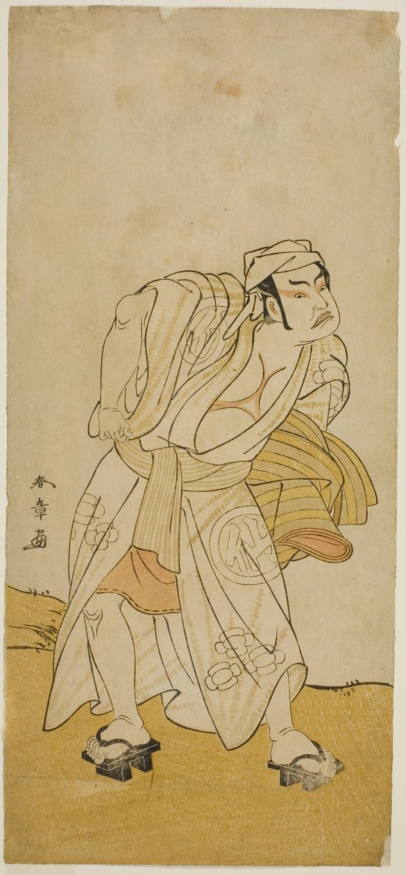 De acteur Nakamura Sukegoro II in een onbekende rol door Katsukawa Shunsho
