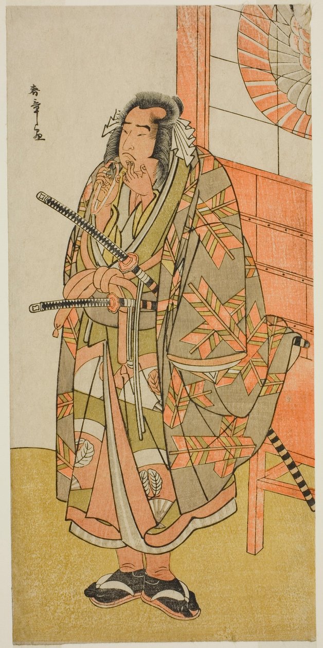 De Acteur Onoe Matsusuke I in een Onbekende Rol door Katsukawa Shunsho
