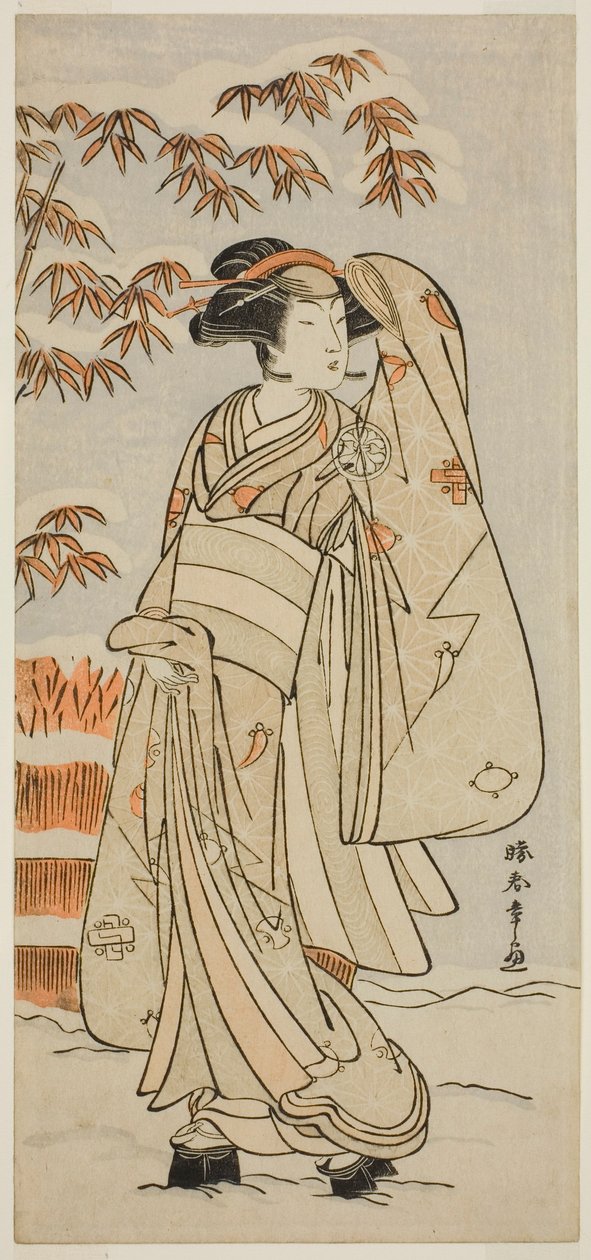 De Acteur Segawa Kikunojo III in een Onbekende Rol door Katsukawa Shunsho