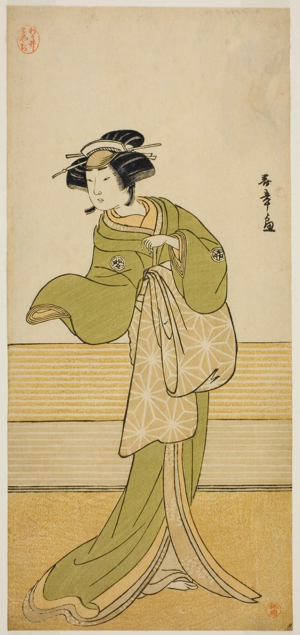 De Acteur Yamashita Mangiku I in een Ongeïdentificeerde Rol door Katsukawa Shunsho