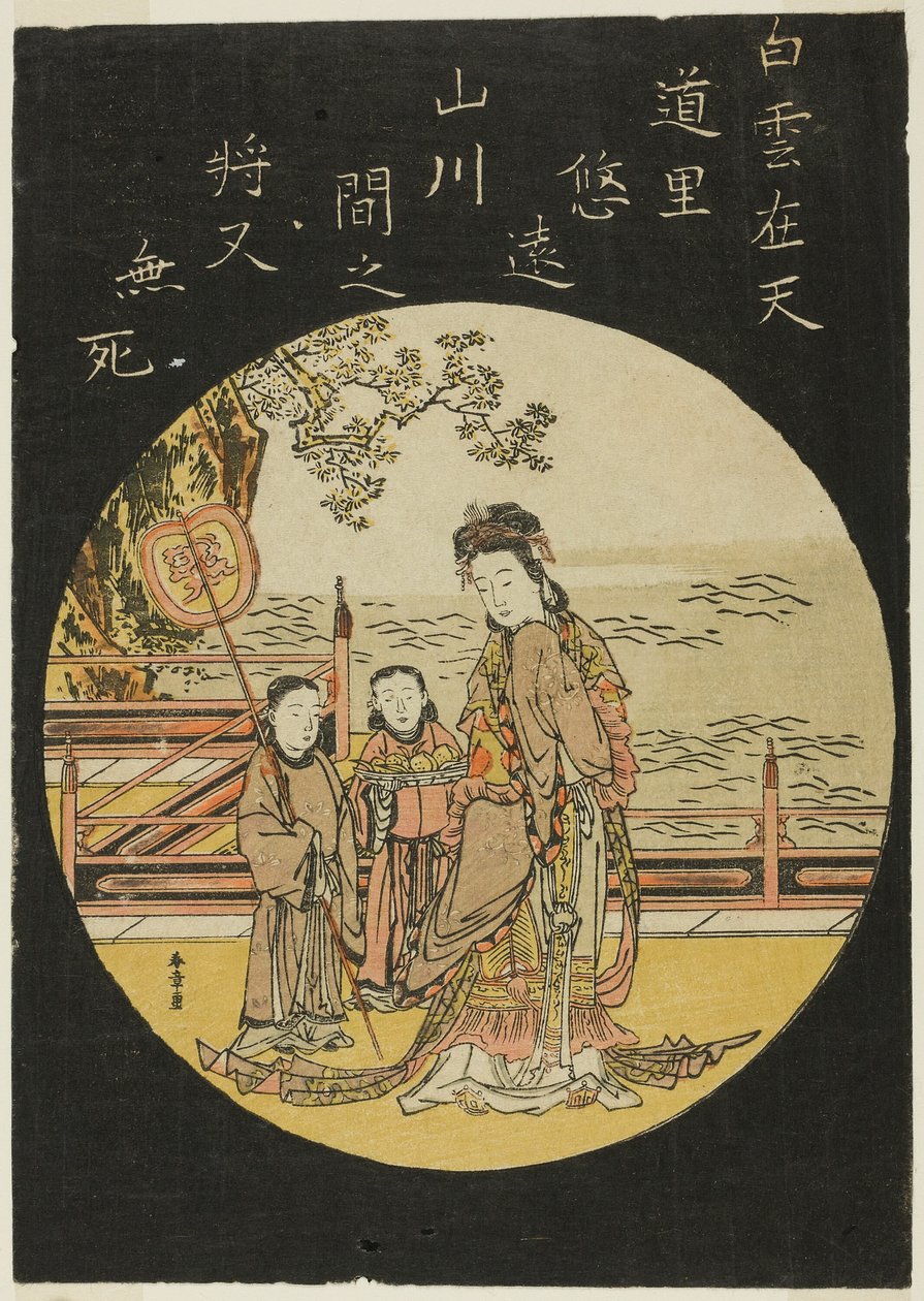 De Chinese Onsterfelijke Seiobo door Katsukawa Shunsho