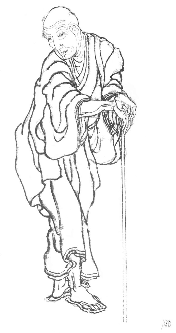 Portret Hokusai door Katsushika Hokusai