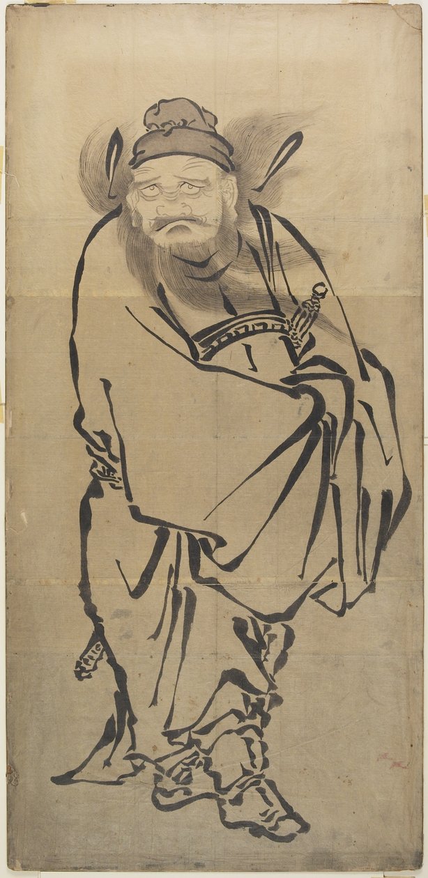 (Sho_ki de demonenverdrijver), midden 18e-midden 19e eeuw door Katsushika Hokusai