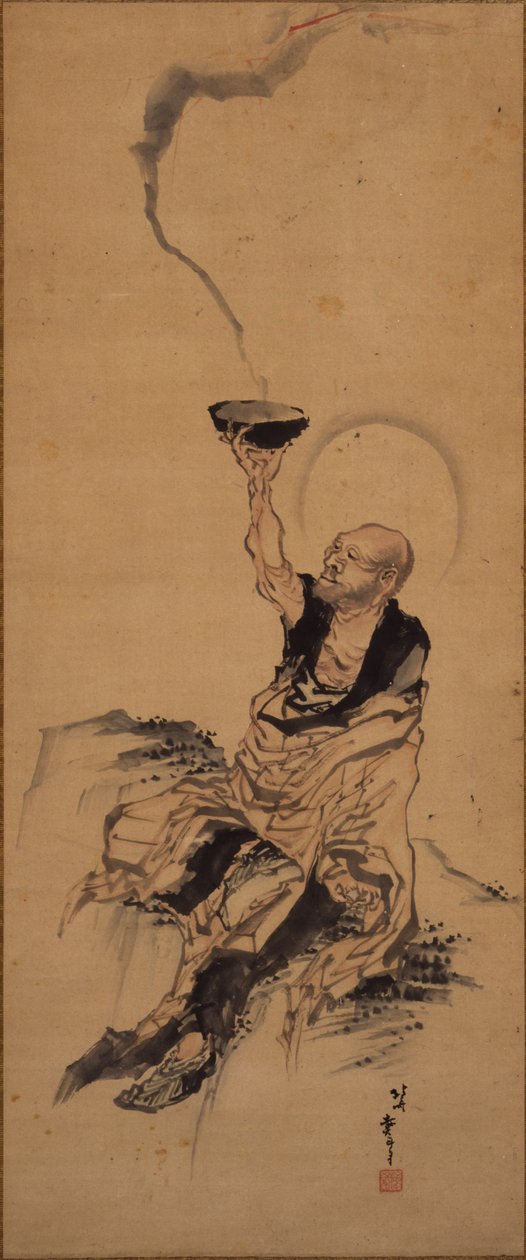 Arhat door Katsushika Hokusai