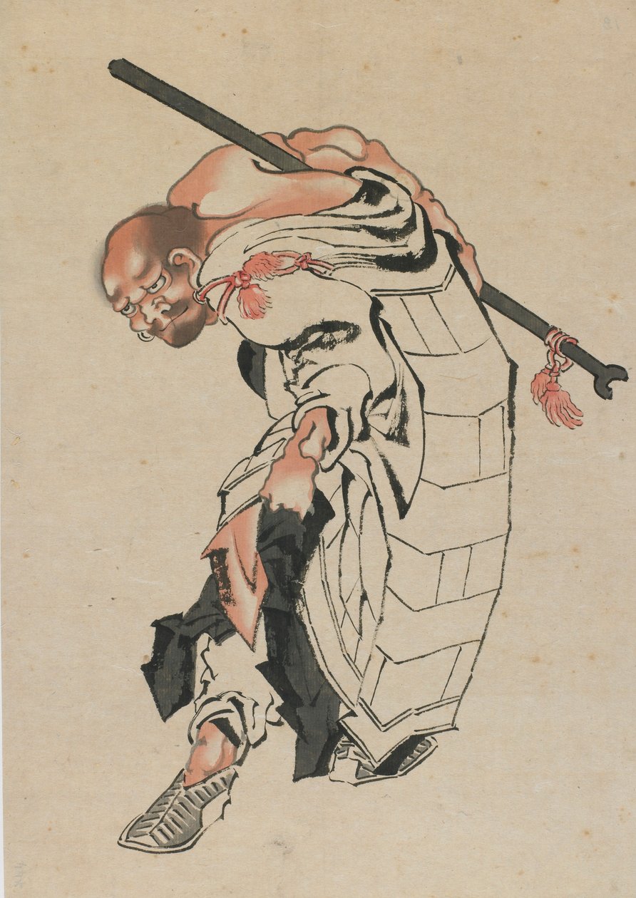 Boeddhistische Figuur door Katsushika Hokusai