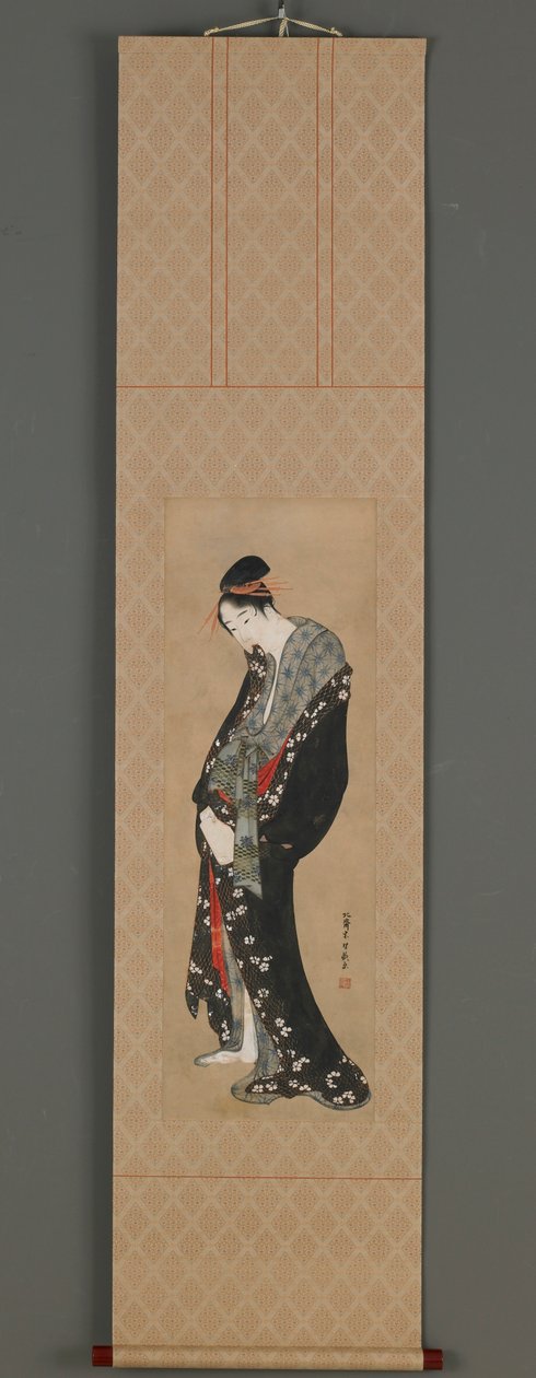 Courtisane, Edo-periode, ca. 1796-1798 door Katsushika Hokusai