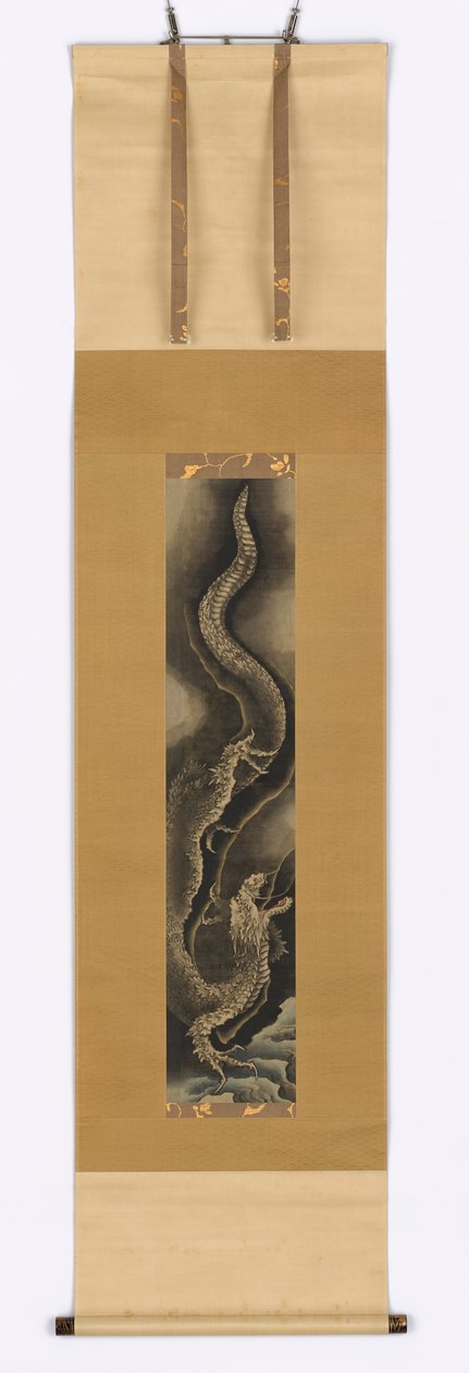 Afdalende draak, laat 18e-begin 19e eeuw door Katsushika Hokusai