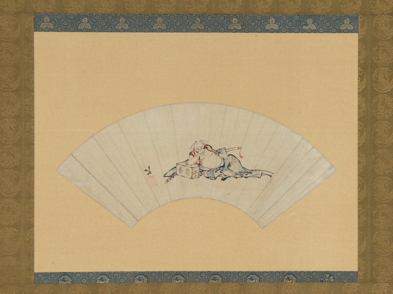 De dronken Asaina door Katsushika Hokusai