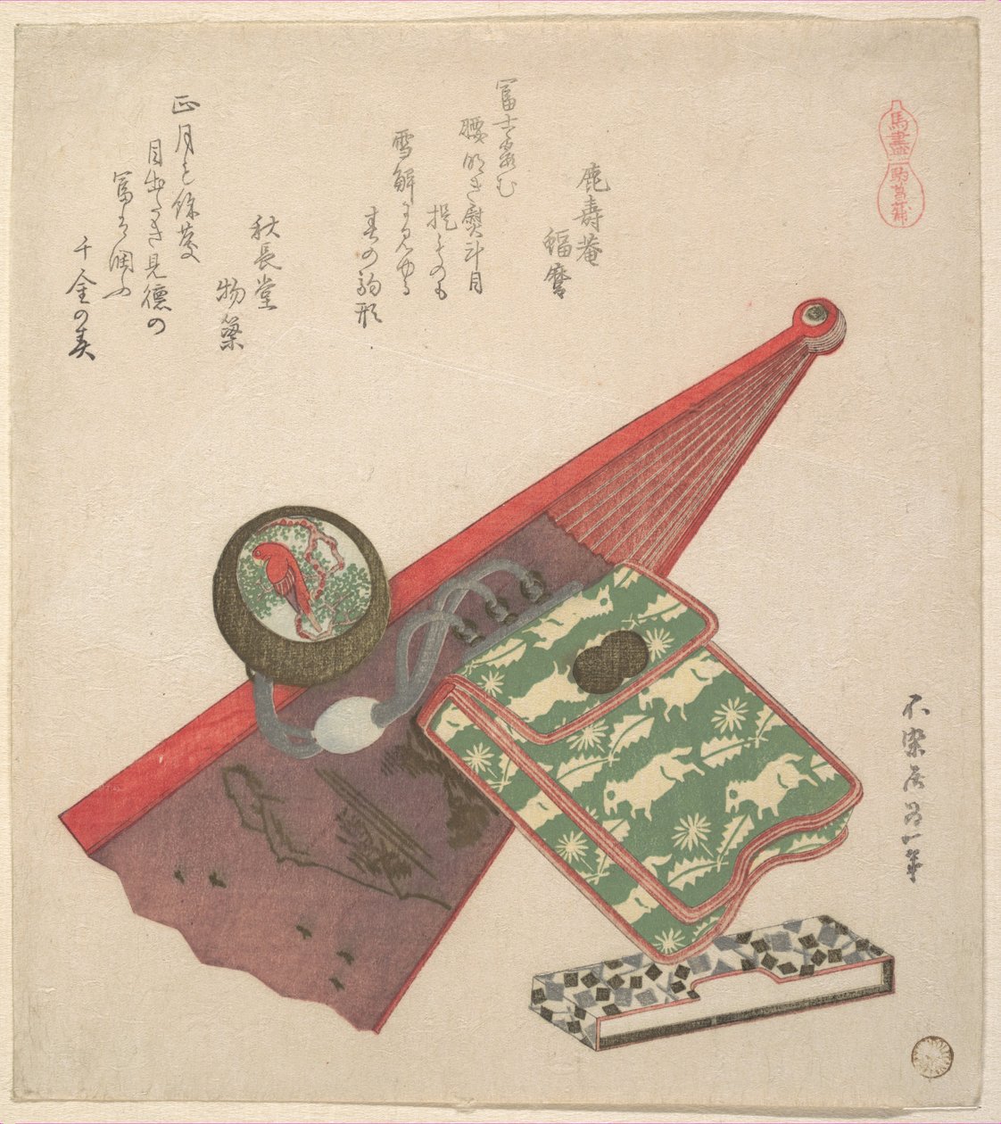 Paardenpatroon (Koma shōbu), uit de serie Paarden door Katsushika Hokusai