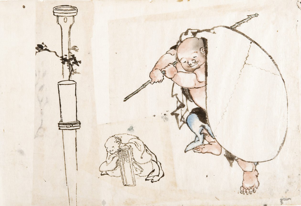 Hotei door Katsushika Hokusai