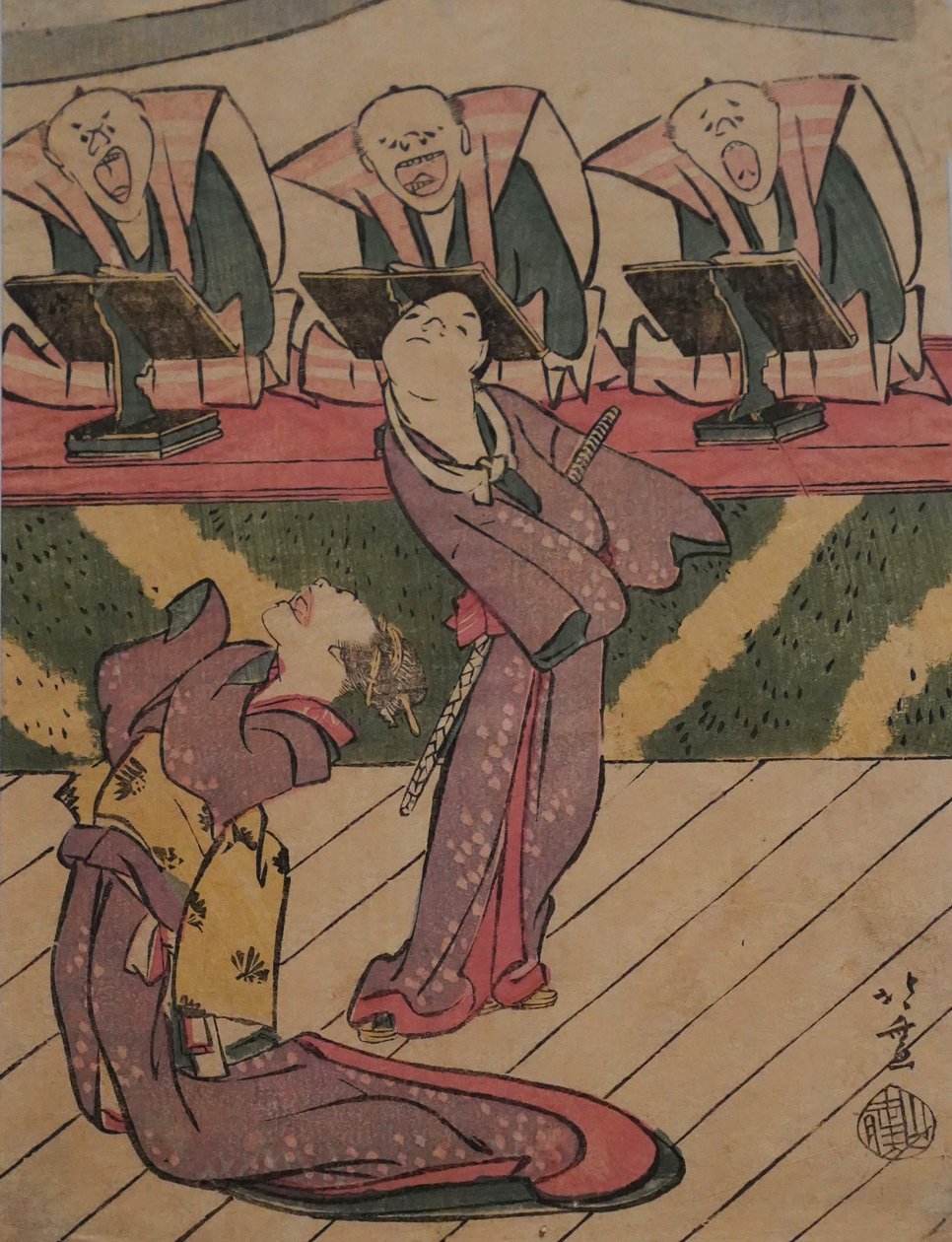 Kabuki-toneel, ca. 1811-13 (prent) door Katsushika Hokusai