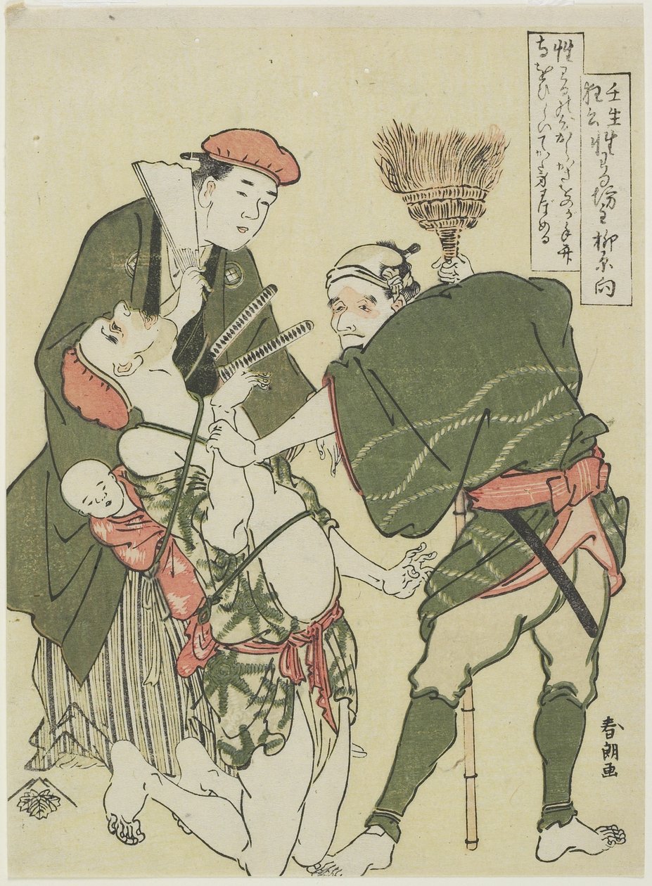 Kwaadaardige priester, c. 1790 door Katsushika Hokusai