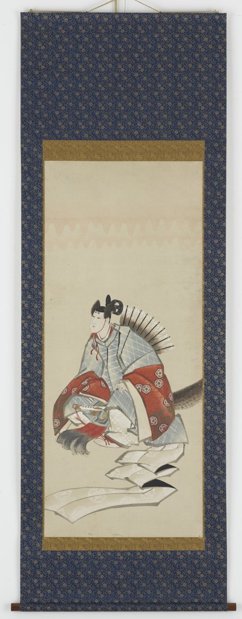 Zes onsterfelijken van de poëzie: Ariwara no Narihara, ca. 1806-08 door Katsushika Hokusai