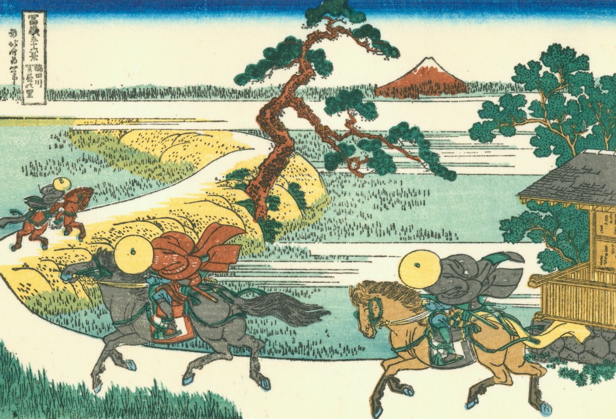 Dorp Sekiya aan de Sumida-rivier door Katsushika Hokusai