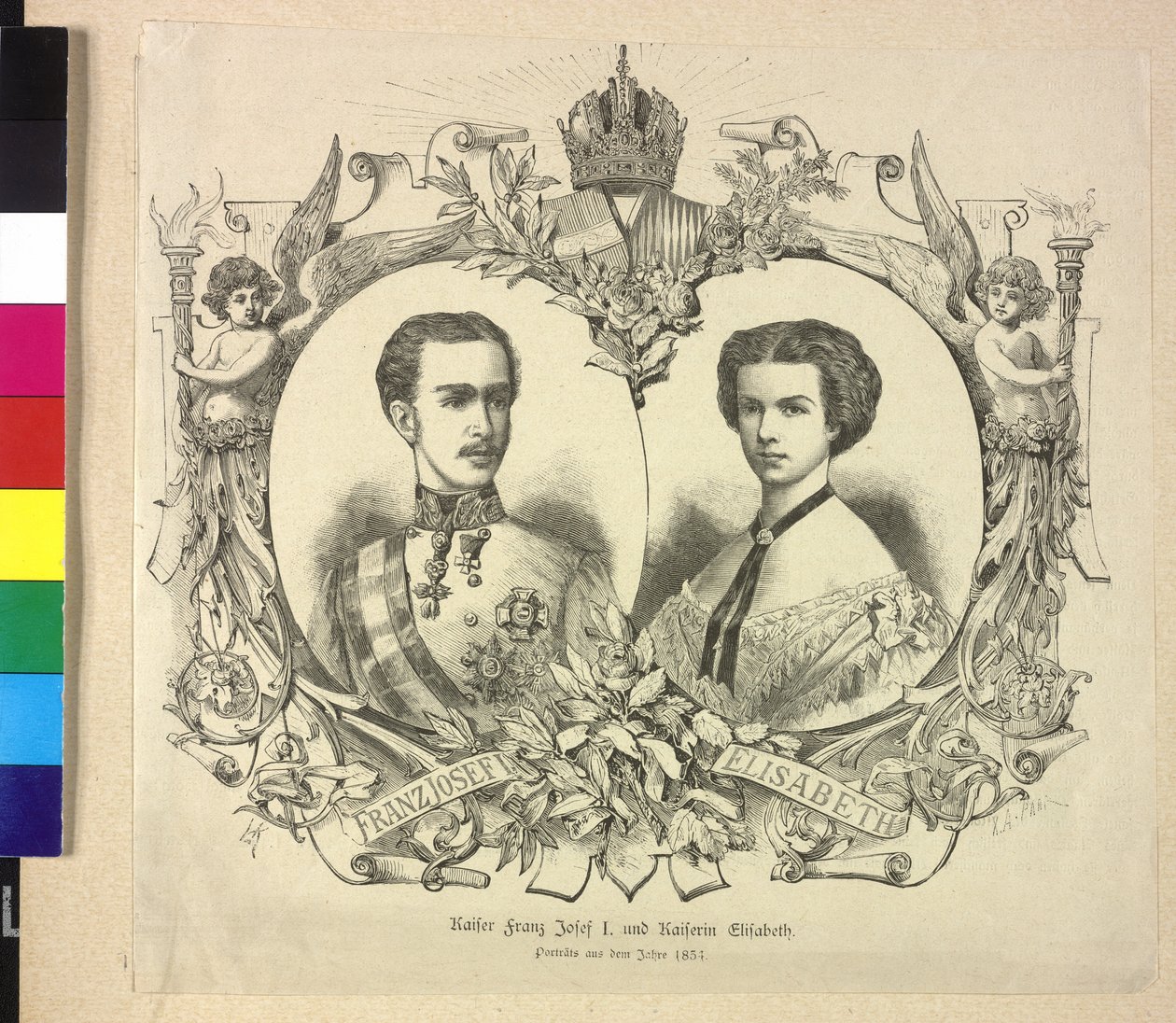 Keizer van Oostenrijk en Elisabeth Franz Joseph I door Katzler Katzler
