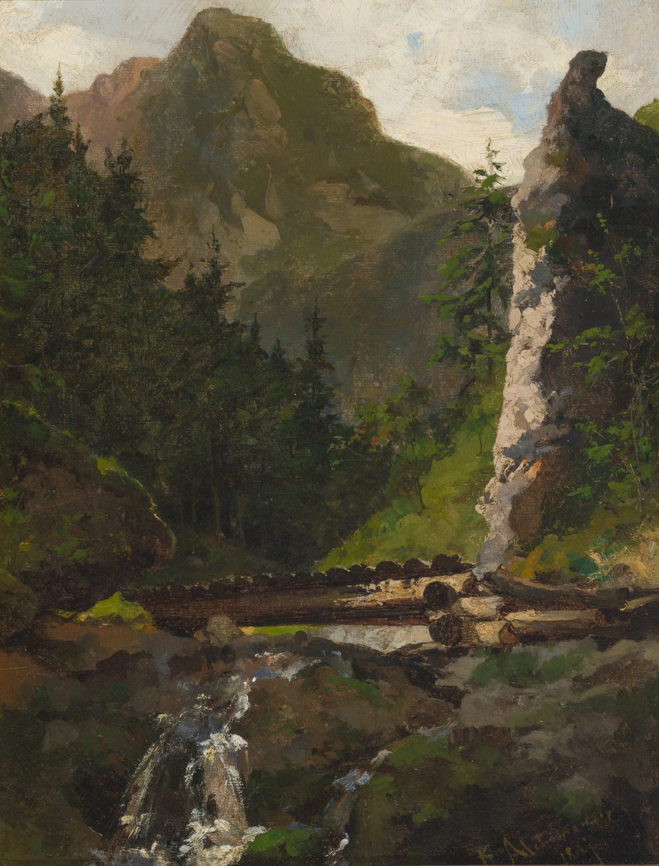 In de verte de Tatra door Kazimierz Alchimowicz