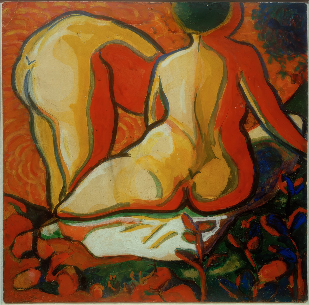 Bader in achteraanzicht door Kazimir Severinovich Malevich