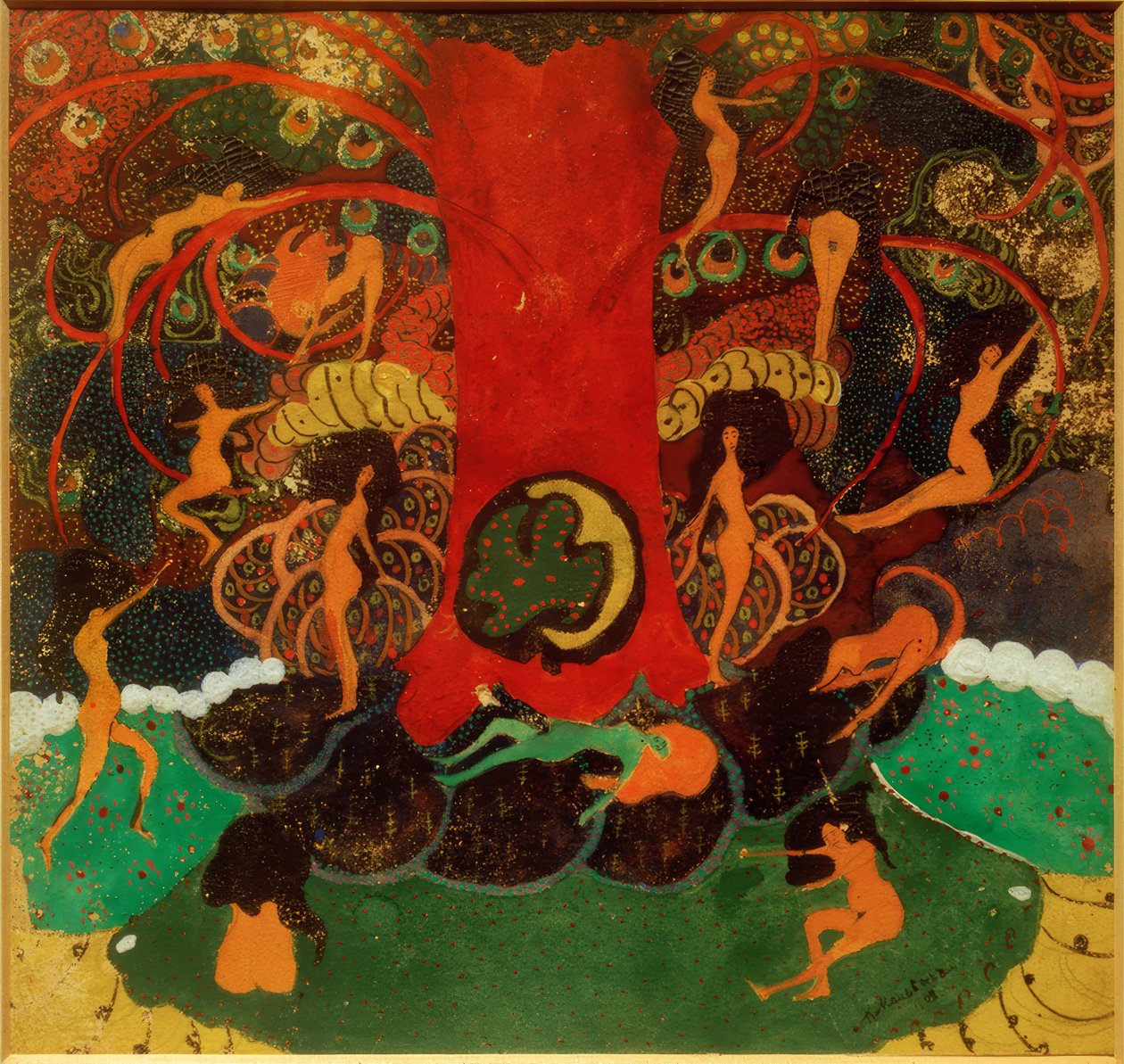Levensboom en Dryaden door Kazimir Severinovich Malevich