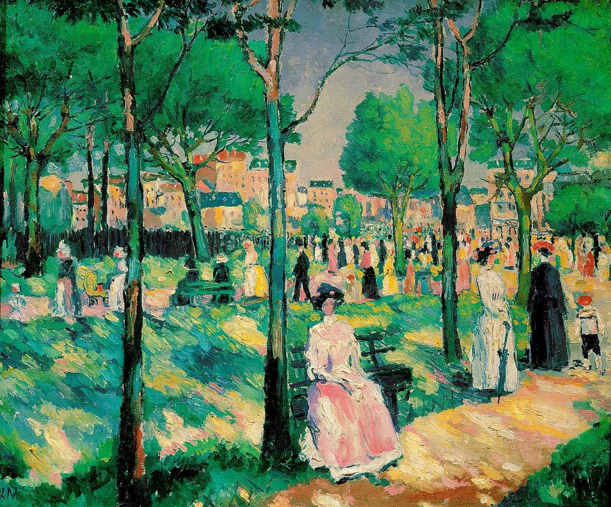 Op de Boulevard, 1903 door Kazimir Severinovich Malevich