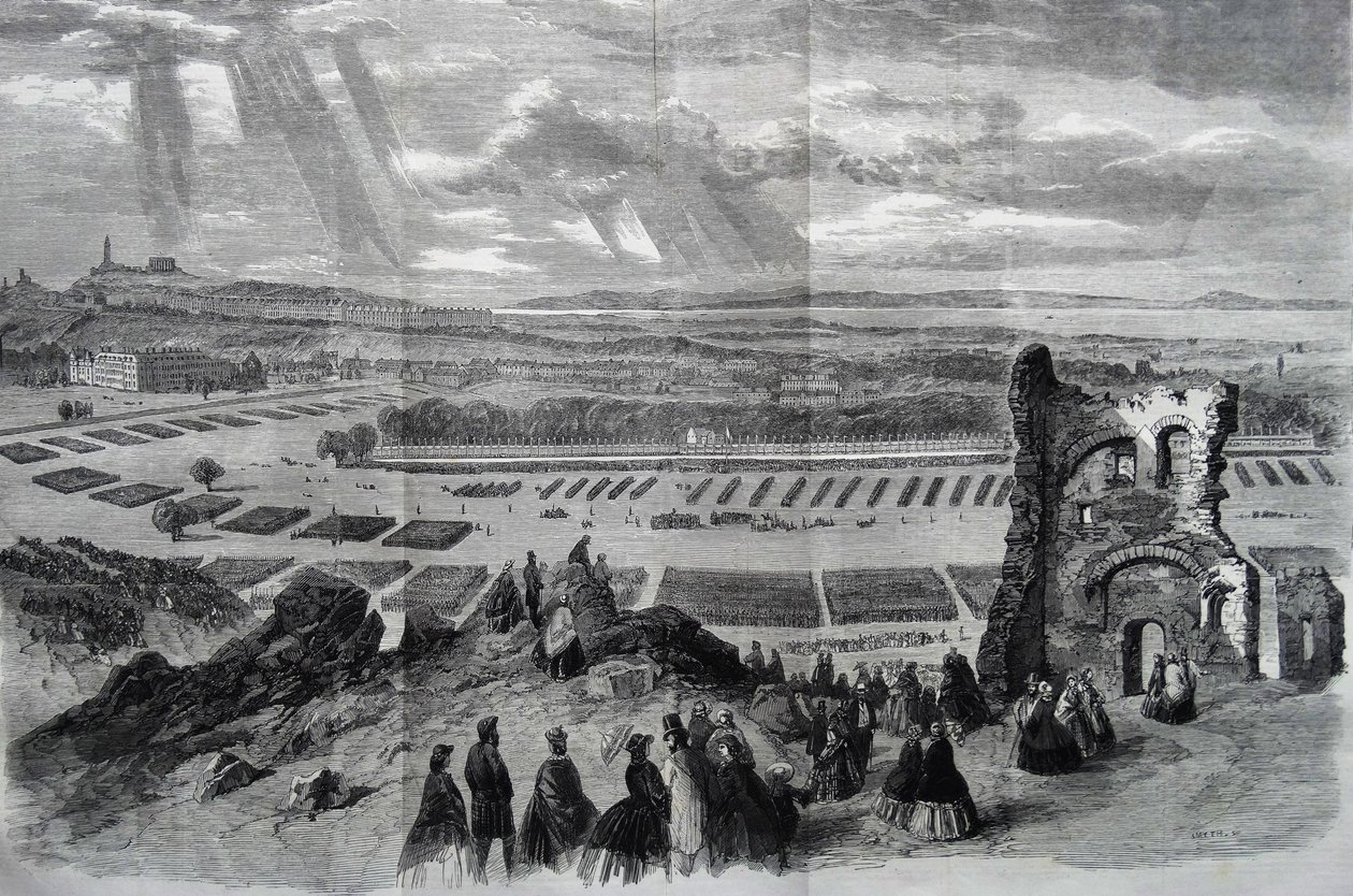 De Inspectie door Hare Majesteit van Schuttersvrijwilligers, 1860 door Keeley Halswelle