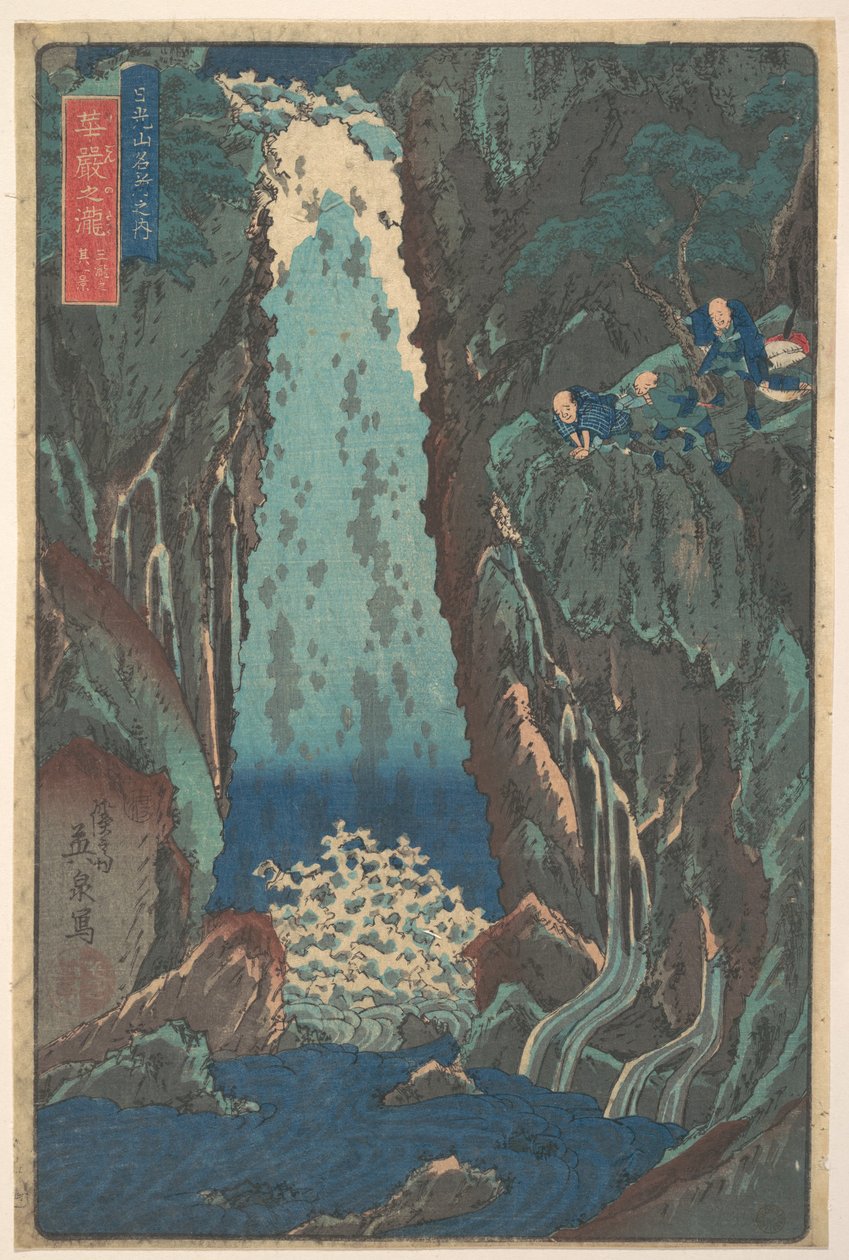 Kegon-waterval door Keisai Eisen
