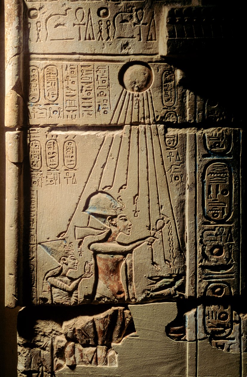Egypte; Amarna; mm6741; Archeologie; artefact; 18e dynastie; Achnaton; Amenhotep IV..., 2001 (foto) door Kenneth Garrett