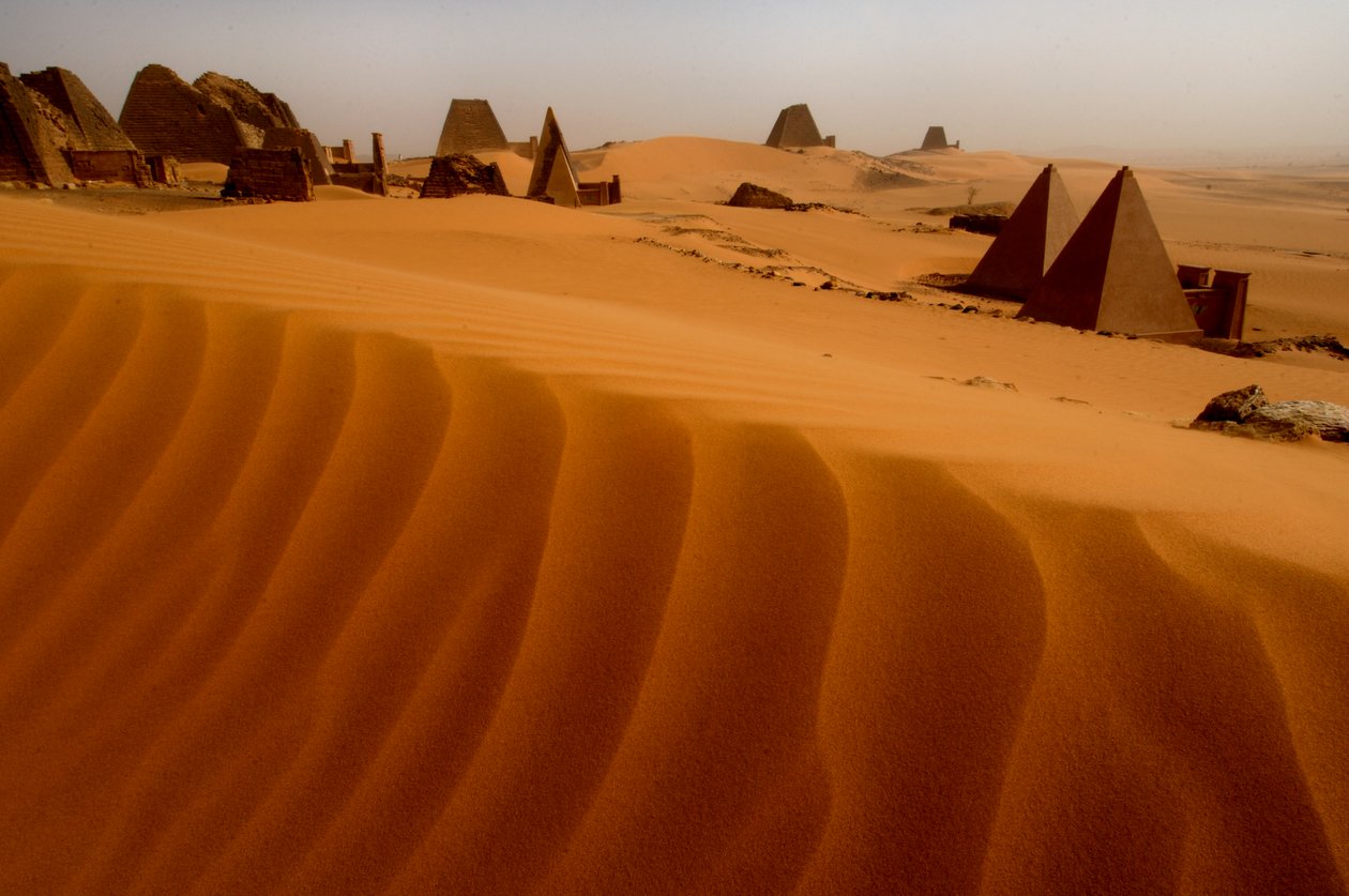 Meroe Piramides, Begarawiya Piramides, Soedan, Nubië, Zwarte Farao