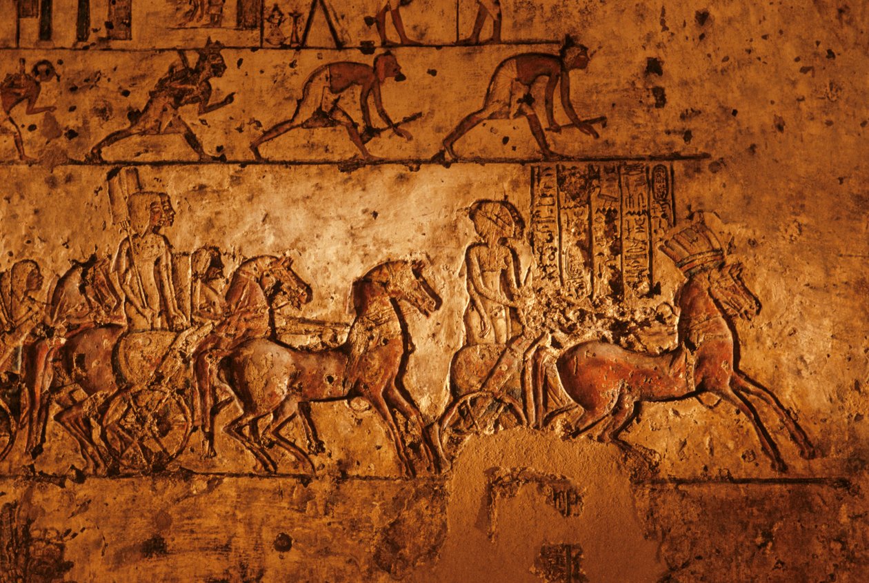 Reliëf uit het graf van Meryre (Merera), Hogepriester van de Aten in Akhetaten. door Kenneth Garrett