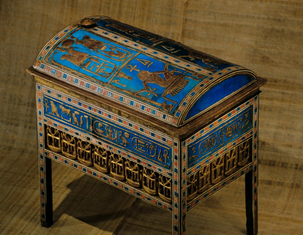Houten Kist; Graf van Yuya; Thuya; KV 46, 2009 (foto) door Kenneth Garrett