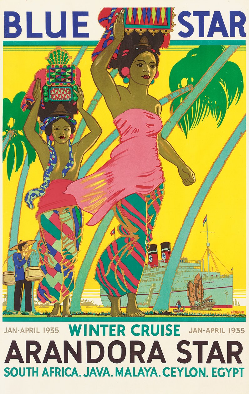 Poster die het cruiseschip 