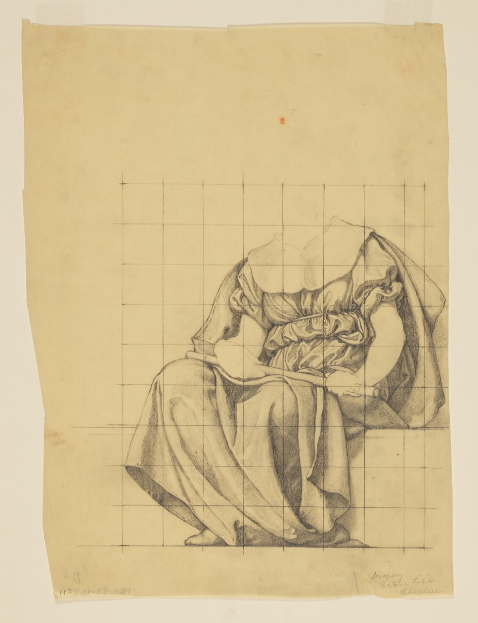 Draperiestudie voor 