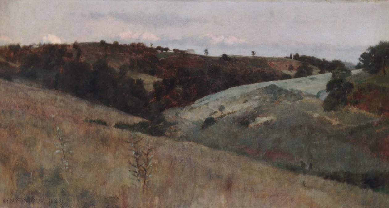 Landschap door Kenyon Cox