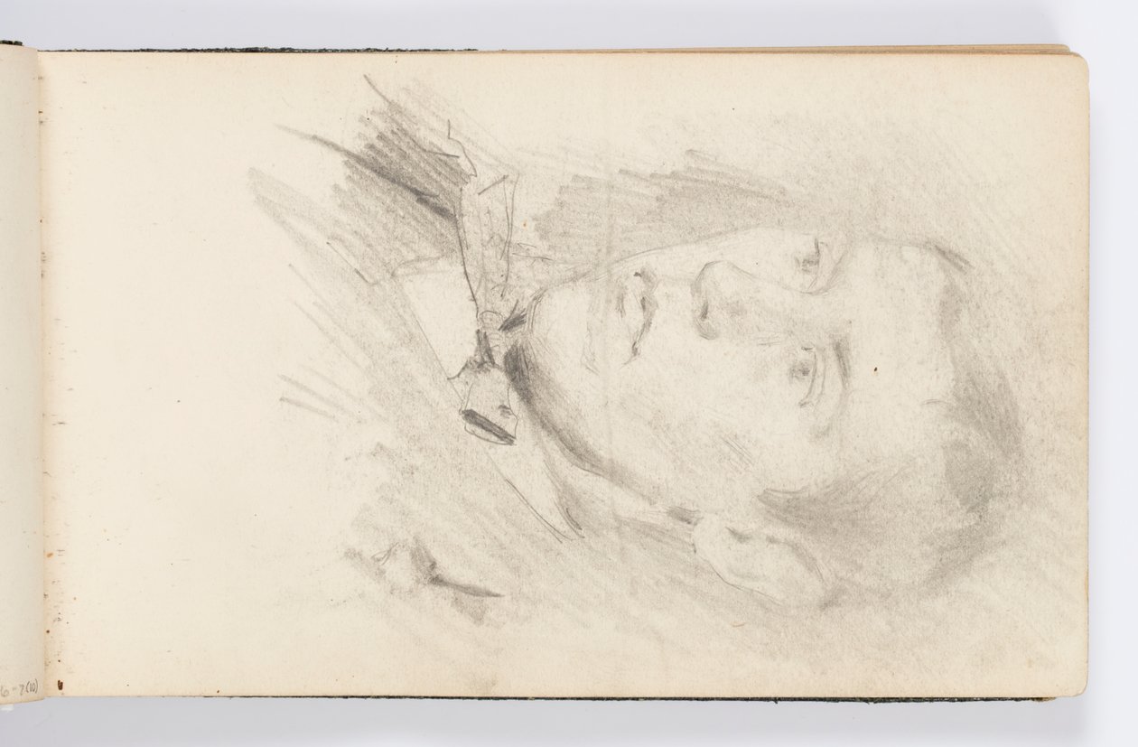 Schetsboekpagina: Portret van Jonge Man door Kenyon Cox