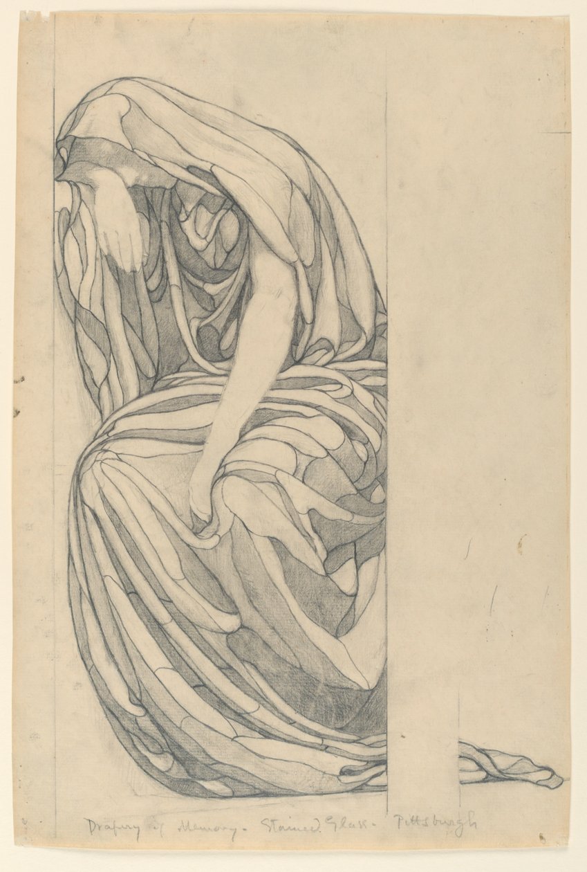 Studie voor "Herinnering," Pittsburgh, PA door Kenyon Cox