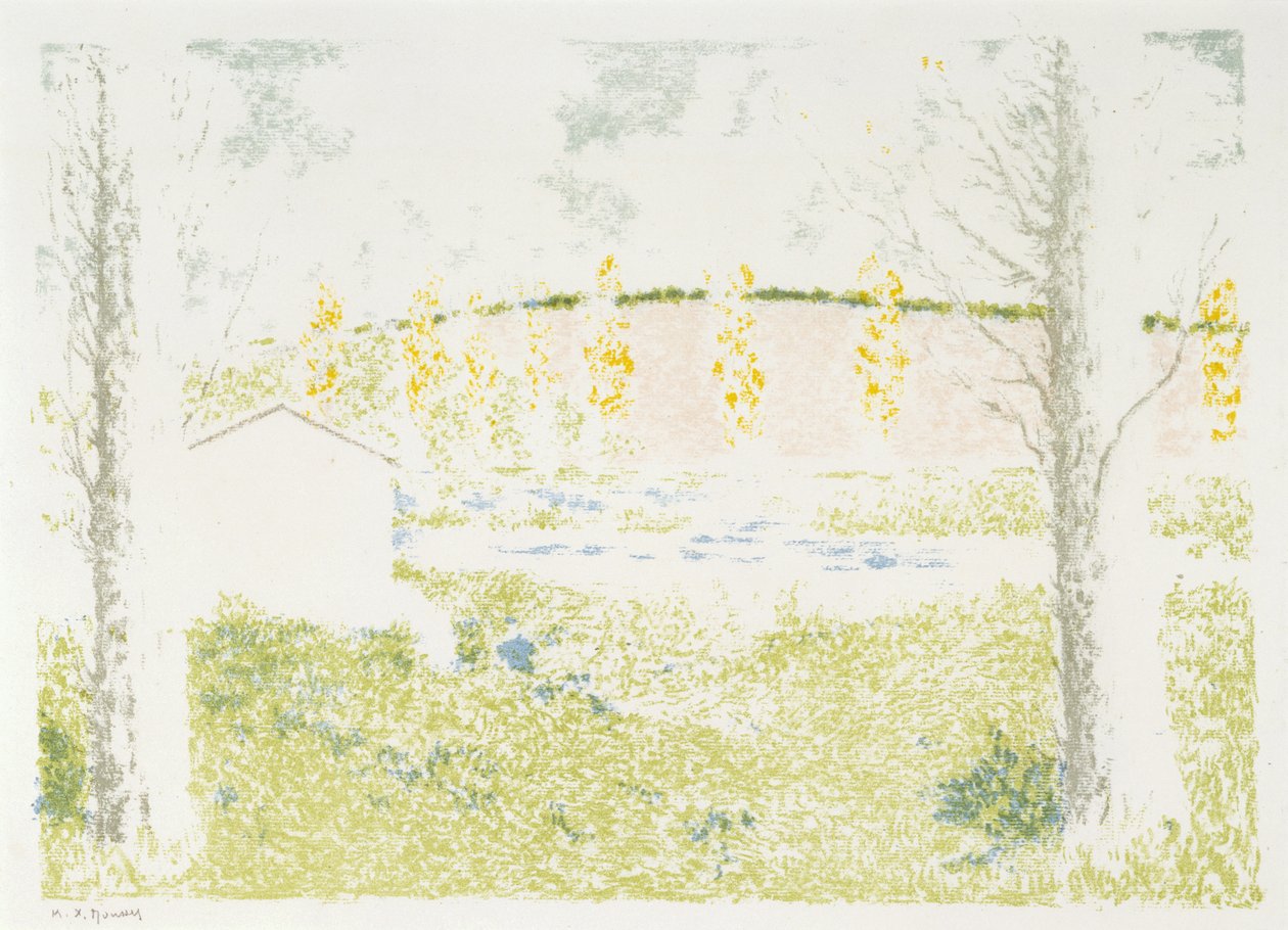 Landschap met een huis door Ker Xavier Roussel