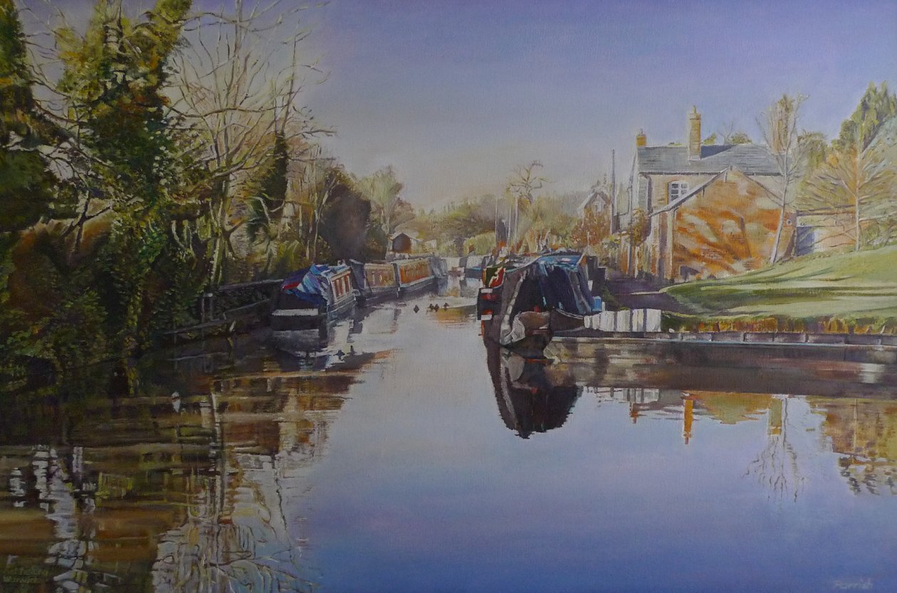 Saltisford Arm, Warwick, 2003 door Kevin Guild of Railway Artist Parrish