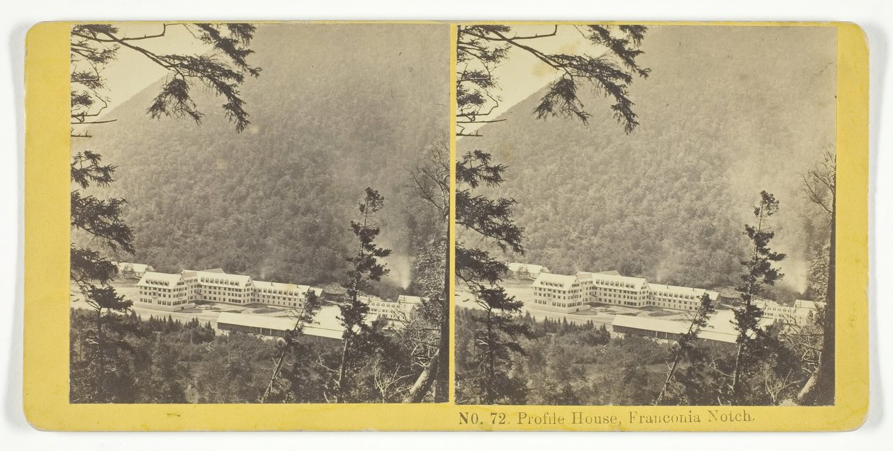 Profile House, Franconia Notch, 1855-75 door Kilburn Brothers, BW Kilburn