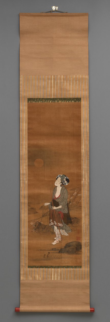 Staand figuur, c.1790-1850 door Kitagawa Fujimaro