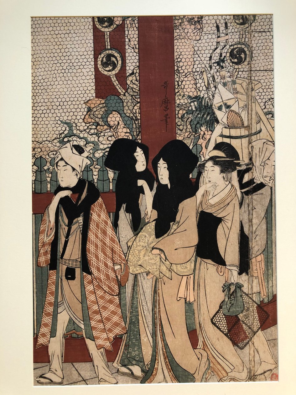 Asakusa-tempel door Kitagawa Utamaro