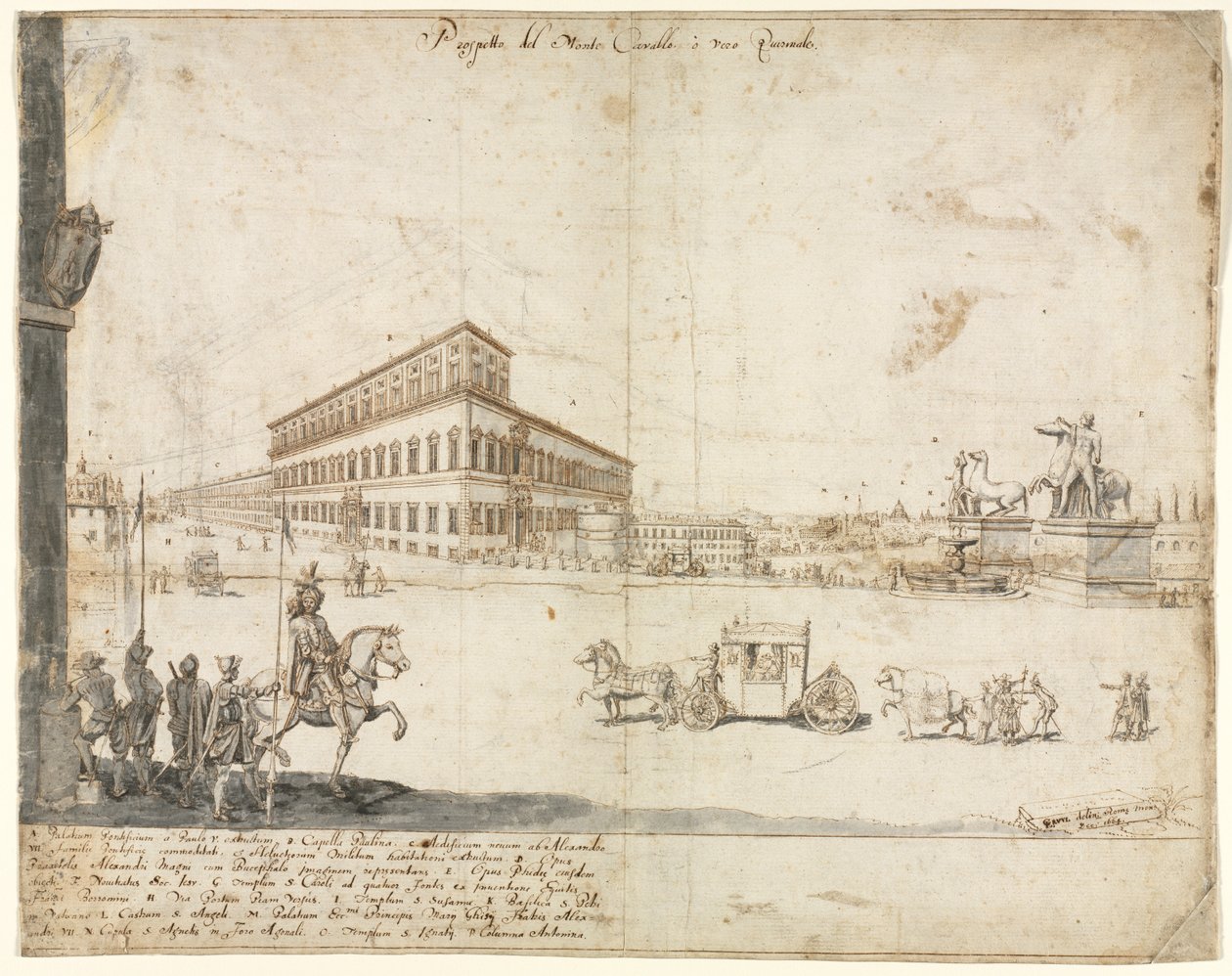 Achttien Zichten van Rome: Het Quirinaal door Kitagawa Utamaro