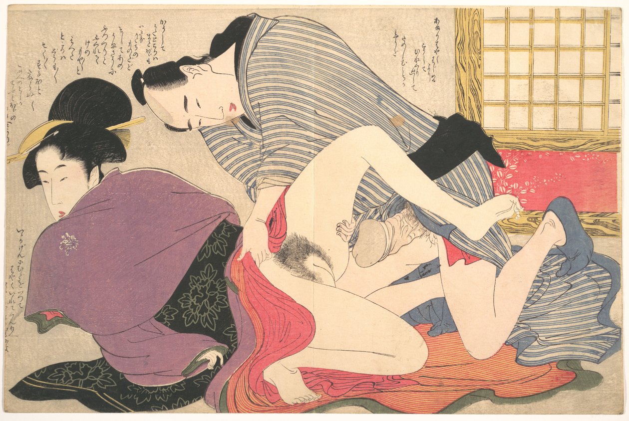 Erotische prent door Kitagawa Utamaro