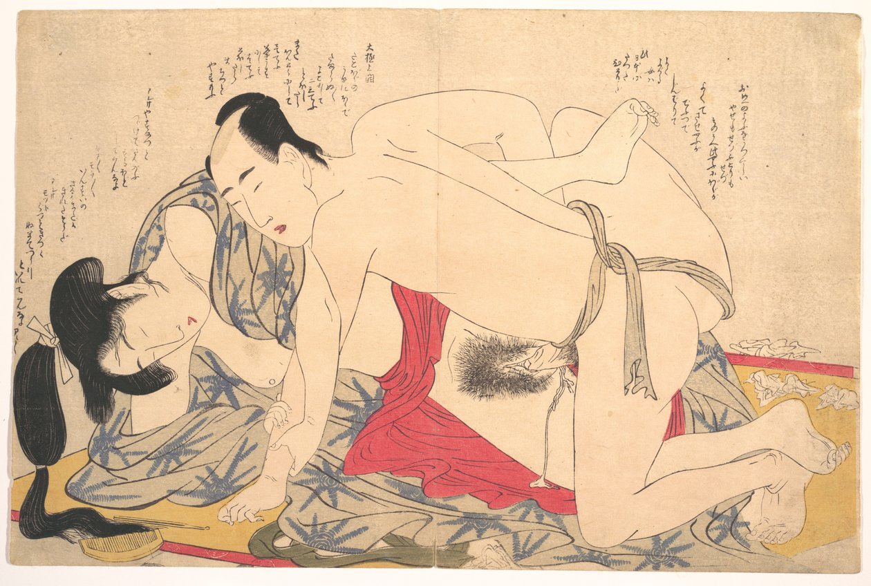 Erotische prent door Kitagawa Utamaro