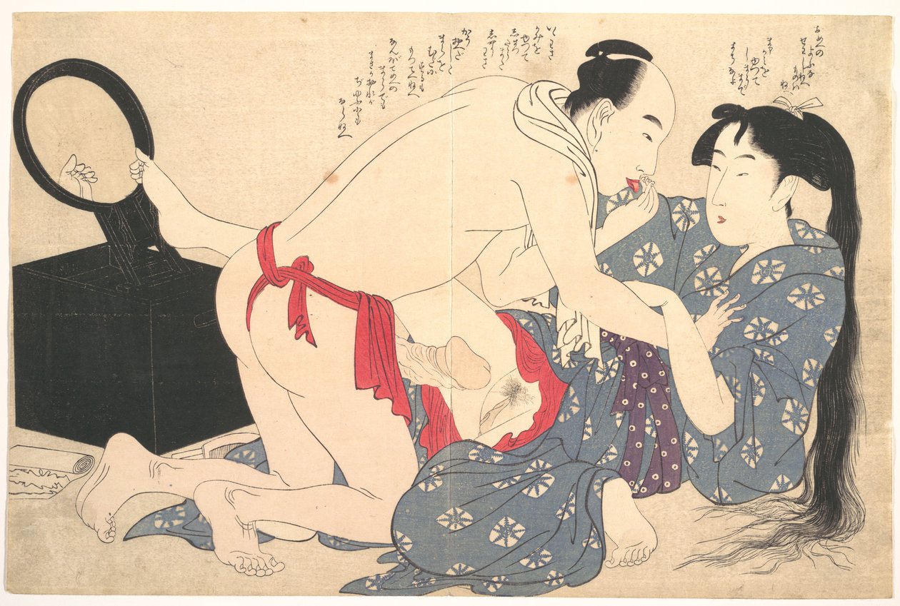 Erotische prent door Kitagawa Utamaro