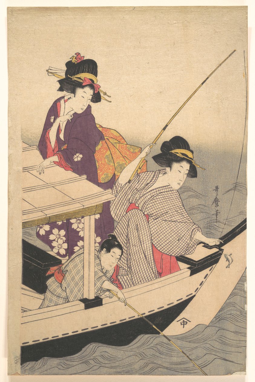 Vissen door Kitagawa Utamaro