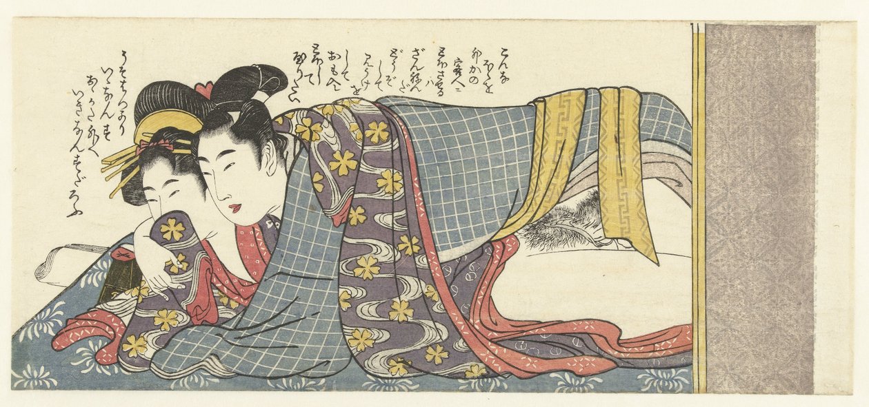 Minnend paar door Kitagawa Utamaro