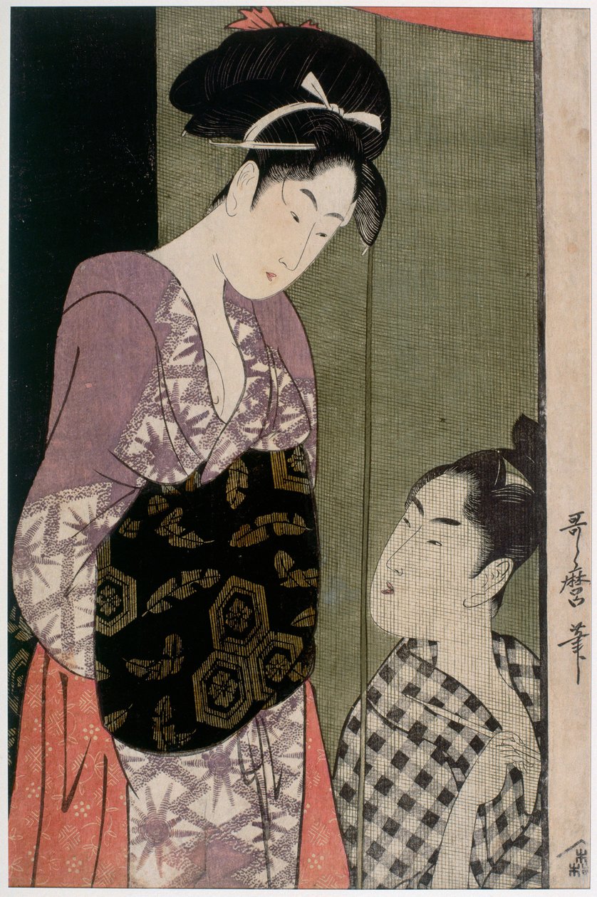 Muskietennet, ca. 1797 door Kitagawa Utamaro