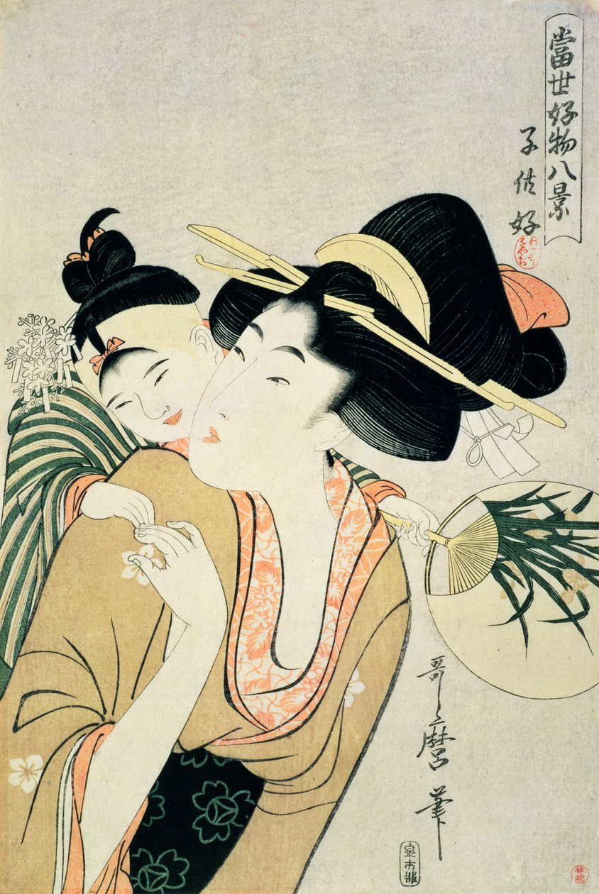 T H Riches. Een liefhebber van kinderen door Kitagawa Utamaro