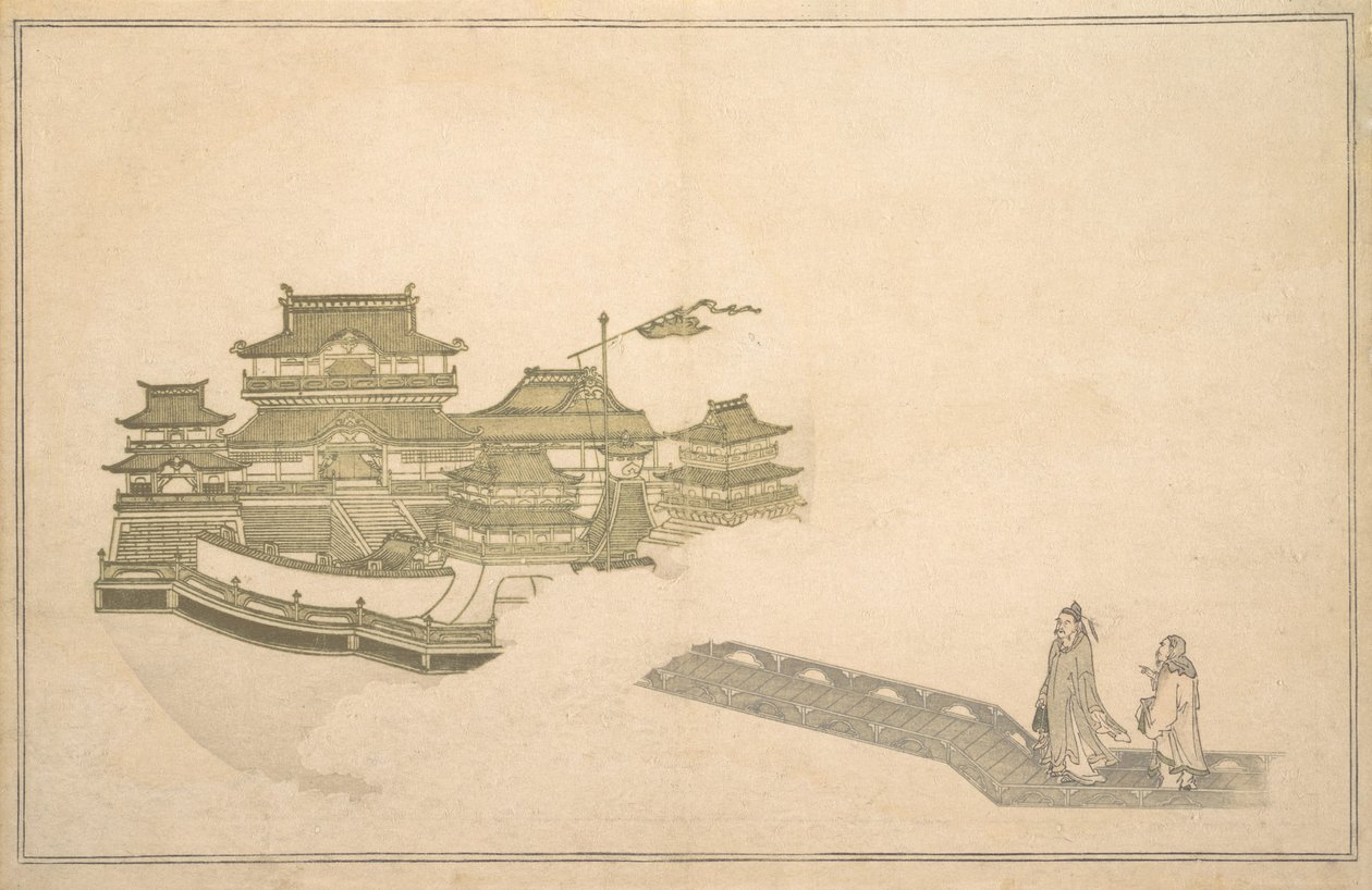 Het Paleis op de Maan door Kitagawa Utamaro