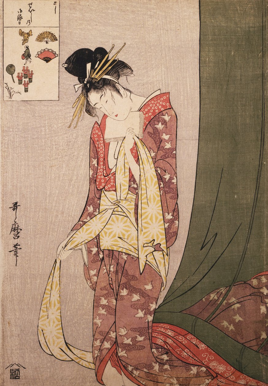Ōgiya Hanaōgi door Kitagawa Utamaro